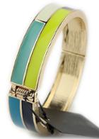 Shein Green Glaze Gold Bracelet