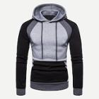 Shein Men Cut And Sew Hooded Sweatshirt