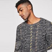 Shein Men Space Dye Jumper