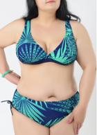 Rosewe Plus Size Two Piece Printed Swimwear