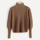 Shein High Neck Gigot Sleeve Jumper