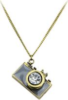 Shein New Arrival Individual Vintage Grey Camera Necklace