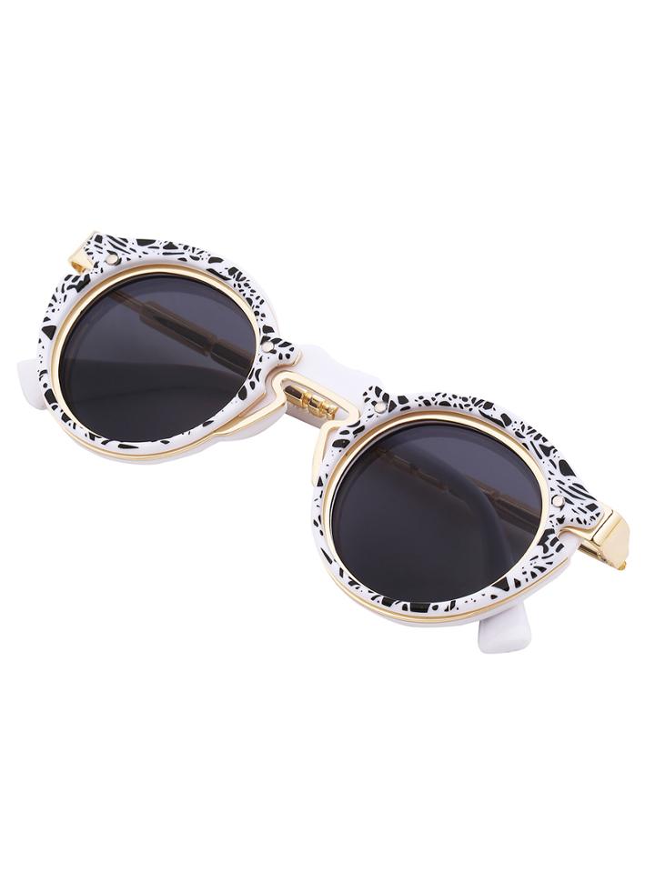 Shein Mixed Frame Round Sunglasses