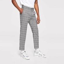Shein Men Slant Pocket Plaid Pants