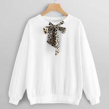 Shein Tie Neck Drop Shoulder Sweatshirt