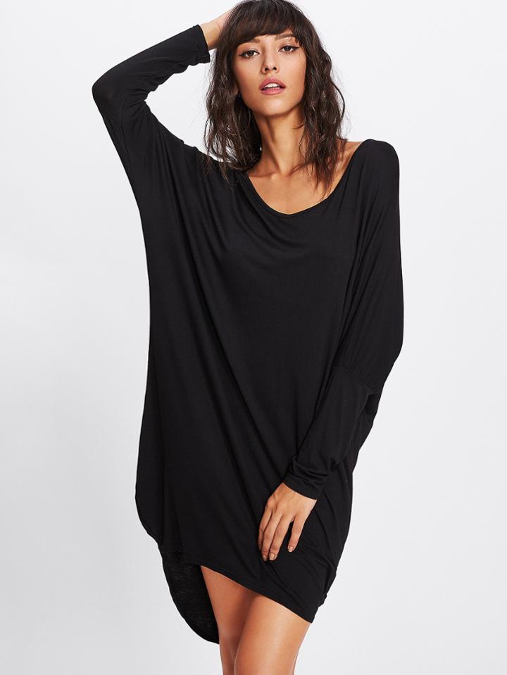 Shein Dip Hem Tee Dress