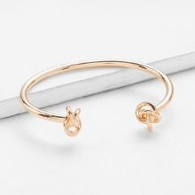 Shein Knot Detail Cuff Bangle