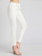 Shein Grommet Lace Up Front Leggings