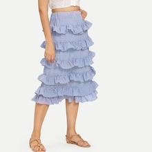 Shein Plaid Layered Skirt