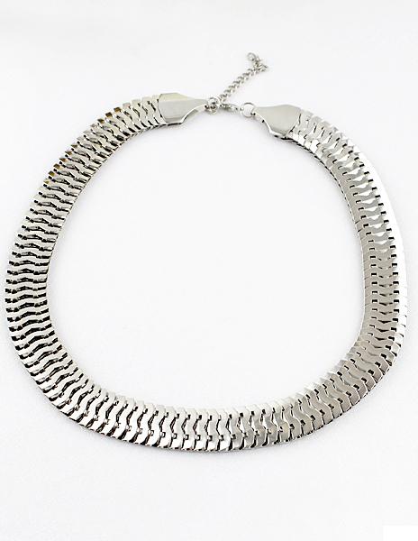 Shein Fashion Silver Chain Necklace