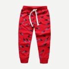 Shein Boys Fish Print Drawstring Pants