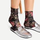 Shein Flower Print Socks 1pair