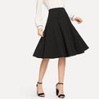 Shein Pleated Solid Skirt