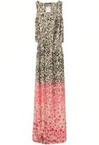 Shein Multicolour Sleeveless Leopard Print Split Dress