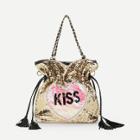 Shein Tassel Decorated Sequin Tote Bag