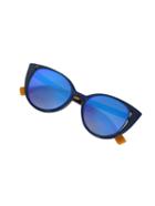 Shein Cutout Blue Frame Cat Eye Sunglasses