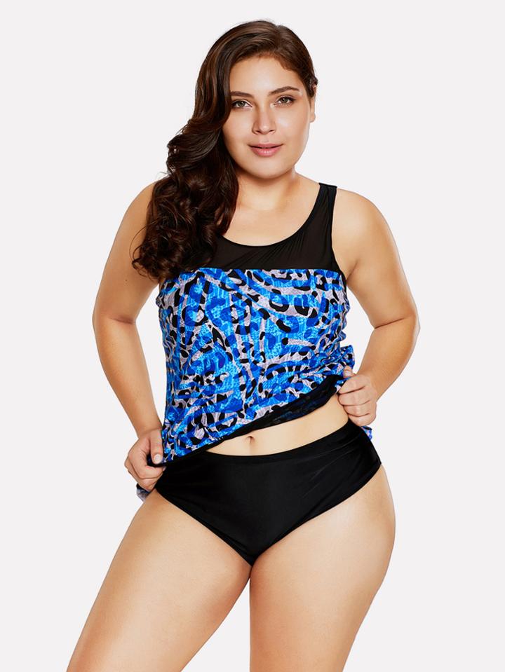 Shein Leopard Print Tankini Set
