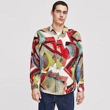 Shein Men Patchwork Shirt