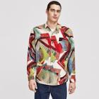 Shein Men Patchwork Shirt