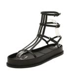 Shein Black Buckle Strap Sandals