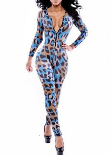 Rosewe New Arrival Long Sleeve Printed Ankle Length Jumpsuits