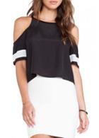 Rosewe Sexy Off The Shoulder Round T Shirt For Woman