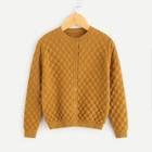 Shein Toddler Girls Solid Sweater Coat