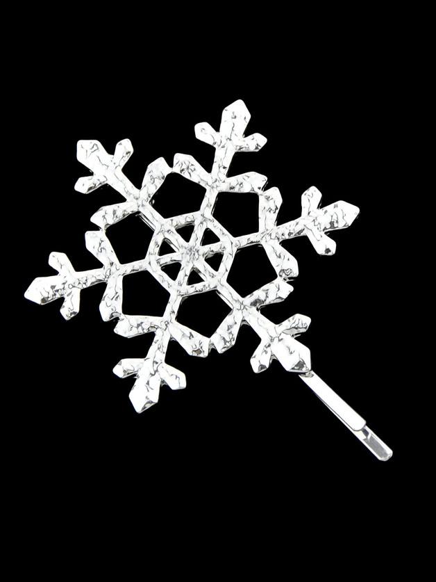Shein Silver Snowflake Shape Hair Accessories