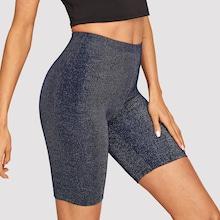 Shein High Waist Glitter Cycling Shorts