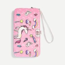 Shein Unicorn Print Pu Wallet