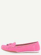Shein Faux Suede Drawstring Boat Shoes -hot Pink