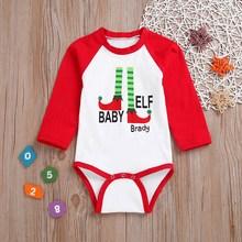 Shein Toddler Girls Christmas Letter Print Jumpsuit