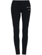 Shein Black Slim Zipper Denim Pant