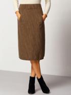 Shein Coffee Pockets High Waist Skirt