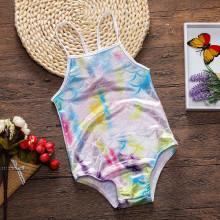 Shein Girls Fish Scales Print Swimsuit