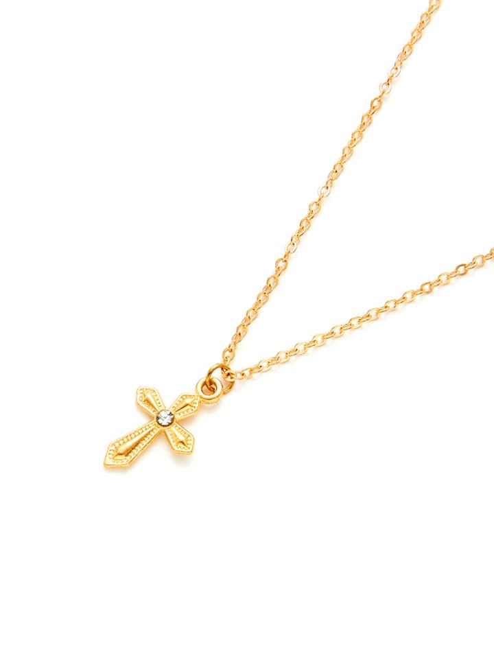 Shein Cross Pendant Chain Anklet