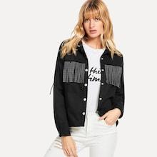 Shein Fringe Detail Jacket