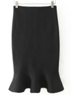 Shein Black Slim Fishtail Skirt