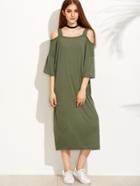 Shein Cold Shoulder Wide Straps Tee Dress