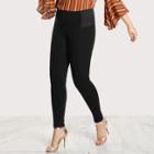 Shein Plus Elasticized Waist Cigarette Pants
