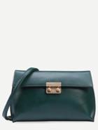 Shein Green Pushlock Envelope Flap Bag With Strap