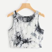 Shein Tie Dye Crop Tank Top