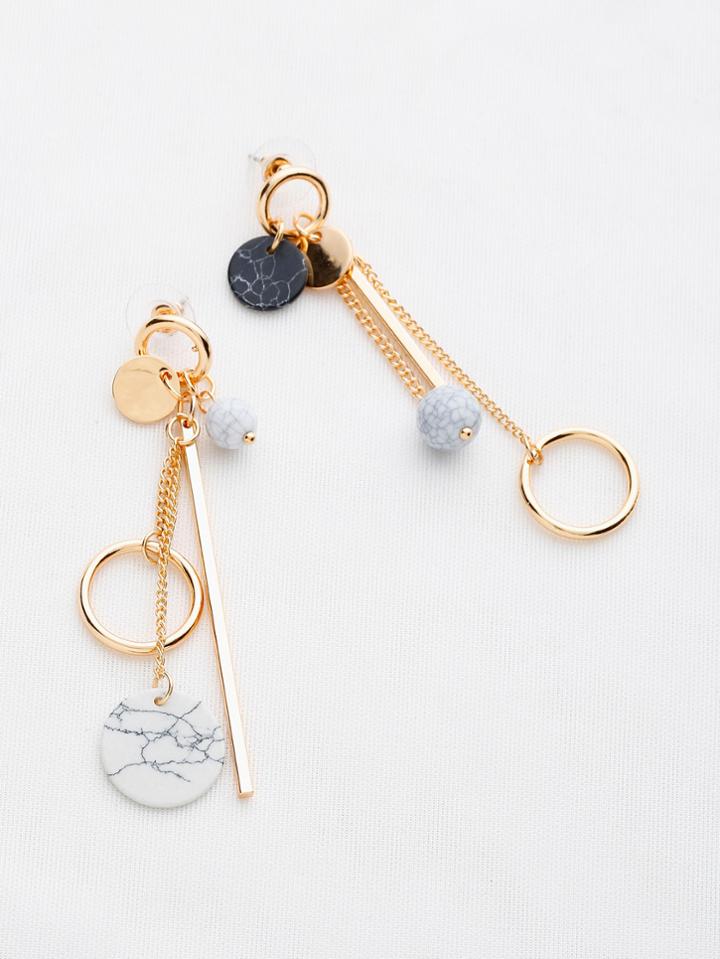 Shein Multi Charm Drop Earrings