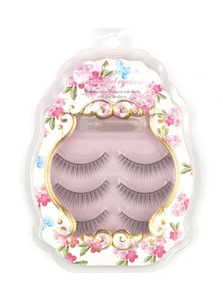 Shein Thick False Eyelashes 3 Pair With Glue