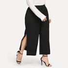 Shein Plus Solid Straight Leg Pants
