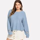 Shein Plus Ripped Solid Jumper