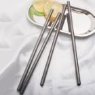Shein 4pcs Straw & 1pc Brush & 1pc Pouch