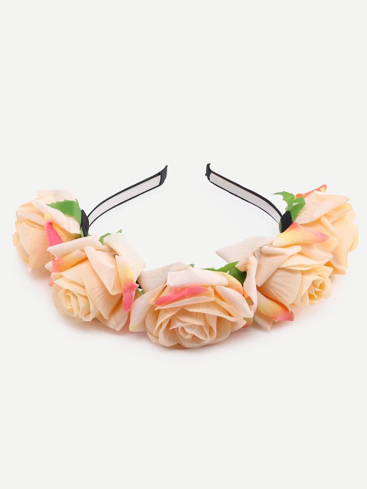 Shein Champagne Flower Cute Headband