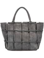 Shein Grey Weave Fences Tote Bag