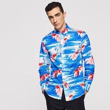 Shein Men Goldfish Print Shirt